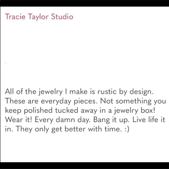 Special order only!! Stack of 3 rustic sterling silver bands / rings - Picture 14 of 14